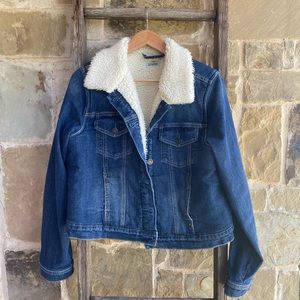 Shyanne. Sherpa Jean Jacket. Worn once, like new. Offers welcomed!
